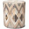 ESSENZA HOME Essenza Fabienne Pouf - Ø 40 Cm - Höhe 43 Cm - Biscuit