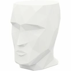 Vondom ADAN Hocker - 41x30x42 Cm - Eis + RGB LED + Akku