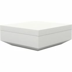 Vondom VELA OTTOMAN Hocker - 100x100x40 Cm - Weiß