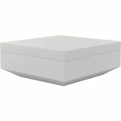 Vondom VELA OTTOMAN Hocker - 100x100x40 Cm - Eis + RGB LED + Akku