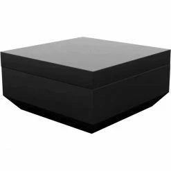 Vondom VELA OTTOMAN Hocker - 80x80x40 Cm - Schwarz