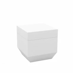 Vondom VELA OTTOMAN Hocker - 40x40x40 Cm - Weiß Lacquered