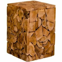 House Nordic Mosaic Hocker - 29x29x45,5 Cm - Natur