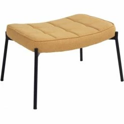 House Nordic Glasgow Fußhocker - 41x61x36 Cm - Curry