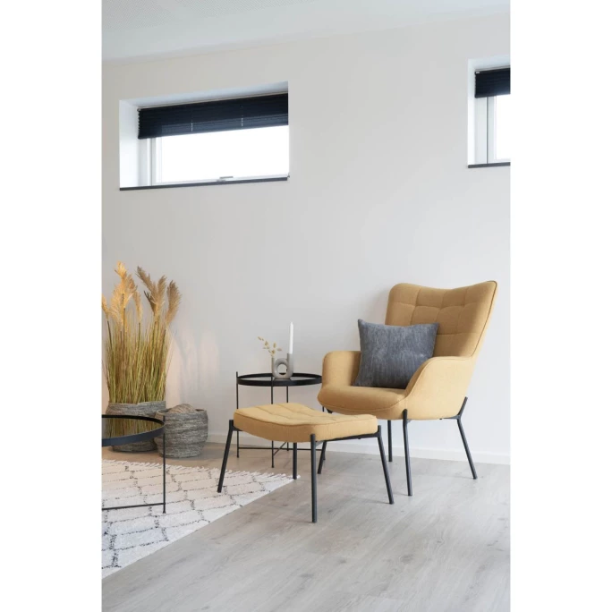 House Nordic Glasgow Fußhocker - 41x61x36 Cm - Curry 7 House Nordic Glasgow Fußhocker - 41x61x36 Cm - Curry – Bild 5