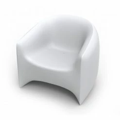 Vondom BLOW Lounge Sessel - 79x90x76 Cm - Eis + RGB LED