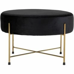 House Nordic Sandby Sitzhocker - 61x61x39 Cm - Schwarz