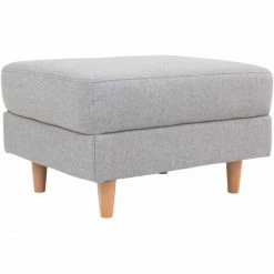 House Nordic Bologna Pouf - 52x68x42 Cm - Hellgrau