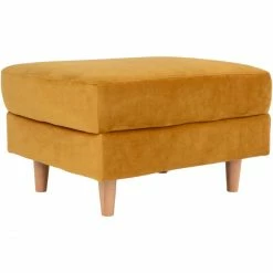 House Nordic Bologna Pouf - 52x68x42 Cm - Gelb