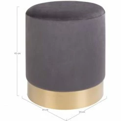 House Nordic Gamby Sitzhocker - 34x34x43 Cm - Grau -Qeeboo shop unnamed file 1808