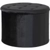 House Nordic Turup Pouf - 56x56x30 Cm - Schwarz