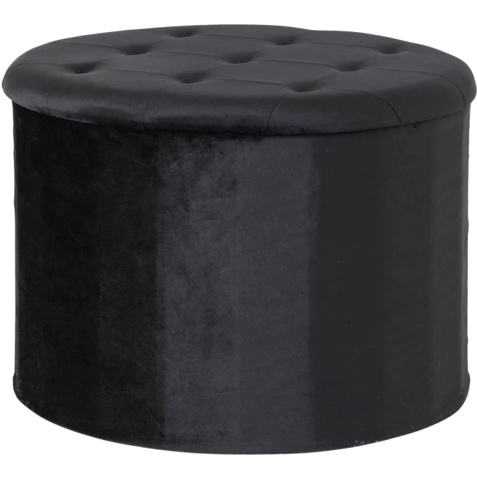 House Nordic Turup Pouf - 56x56x30 Cm - Schwarz 3 House Nordic Turup Pouf - 56x56x30 Cm - Schwarz