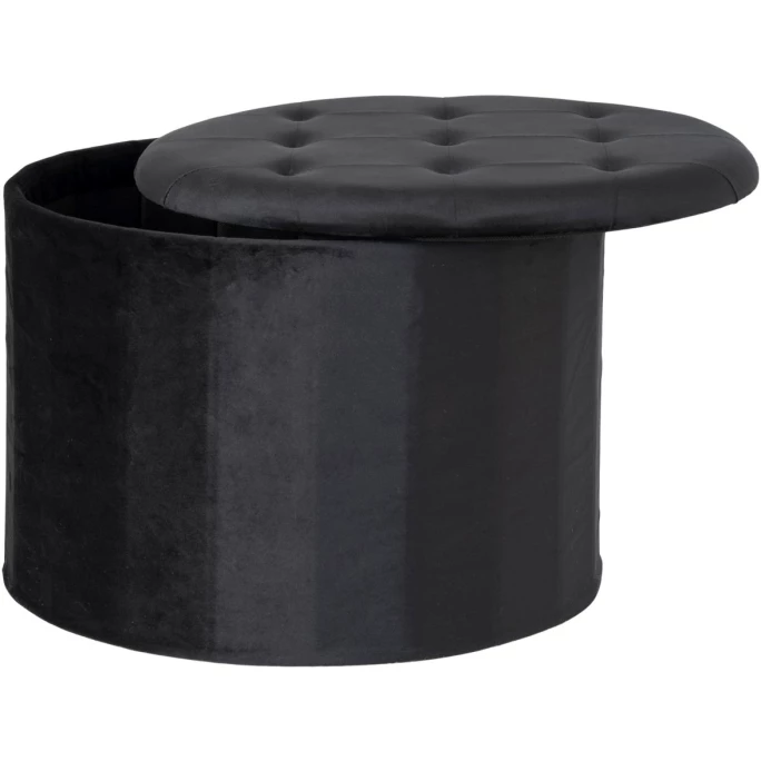 House Nordic Turup Pouf - 56x56x30 Cm - Schwarz 4 House Nordic Turup Pouf - 56x56x30 Cm - Schwarz – Bild 2