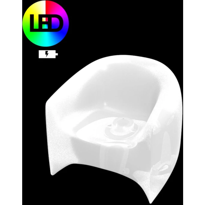 Vondom BLOW Lounge Sessel - 79x90x76 Cm - Eis + RGB LED + Akku 5 Vondom BLOW Lounge Sessel - 79x90x76 Cm - Eis + RGB LED + Akku – Bild 3