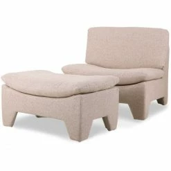 HK Living Retro Lounge Ottoman Fußhocker - 82x51x45 Cm - Nude Melange -Qeeboo shop unnamed file 1851