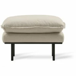 HK Living Retro Sofa Cosy Hocker - 72x65x46 Cm - Beige