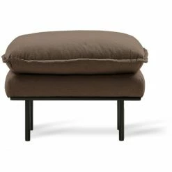 HK Living Retro Sofa Shadow Hocker - 72x65x46 Cm - Linen Shadow Brown