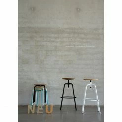 Jan Kurtz PARIS Sitzhocker - Ø 32 Cm - Höhe 46 Cm - Schwarz/schwarz -Qeeboo shop unnamed file 1932