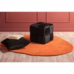 Leitmotiv Weaved Pouf - 39x39 Cm - Höhe 38 Cm - Schwarz -Qeeboo shop unnamed file 1949