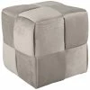 Leitmotiv Weaved Pouf - 39x39 Cm - Höhe 38 Cm - Mausgrau -Qeeboo shop unnamed file 1954