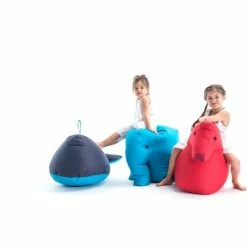 Sitting Bull Happy Zoo Ben Kinder-Sitzsack - 92x47x70 Cm - Dunkelblau -Qeeboo shop unnamed file 2004