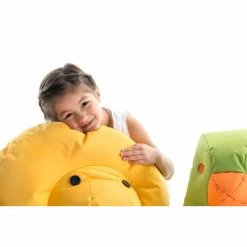 Sitting Bull Happy Zoo Nora Kinder-Sitzsack - 87x55x55 Cm - Gelb -Qeeboo shop unnamed file 2045