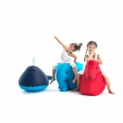 Sitting Bull Happy Zoo Lotte Kinder-Sitzsack - 81x67x37 Cm - Rot -Qeeboo shop unnamed file 2048