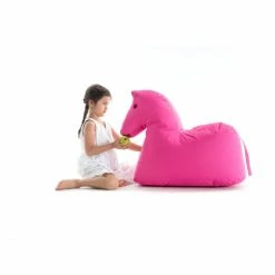 Sitting Bull Happy Zoo Lotte Kinder-Sitzsack - 81x67x37 Cm - Pink -Qeeboo shop unnamed file 2059