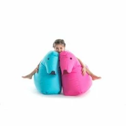 Sitting Bull Happy Zoo Lotte Kinder-Sitzsack - 81x67x37 Cm - Pink -Qeeboo shop unnamed file 2061