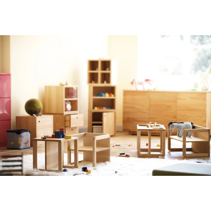 Jan Kurtz HUGO Kindersessel/-tisch - 35x29x33 Cm - Natur 6 Jan Kurtz HUGO Kindersessel/-tisch - 35x29x33 Cm - Natur – Bild 5