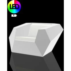 Vondom FAZ Lounge Sessel - 120x100x70 Cm - Eis + RGB LED + Akku -Qeeboo shop unnamed file 259