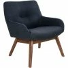 House Nordic London Lounge Sessel - 65x63x73 Cm - Grau - Mit Walnuss-Beinen -Qeeboo shop unnamed file 295
