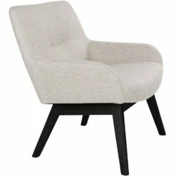 House Nordic London Lounge Sessel - 65x63x73 Cm - Sand - Mit Schwarzen Stuhlbeinen -Qeeboo shop unnamed file 315
