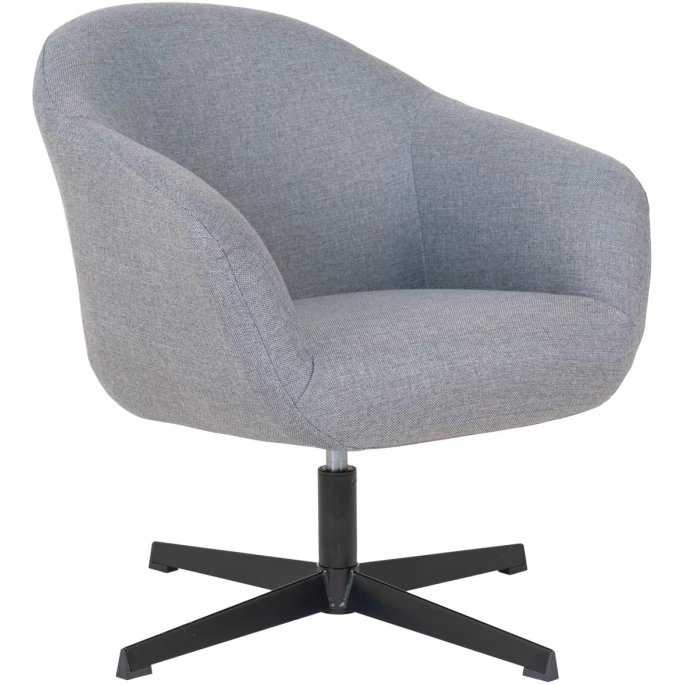 House Nordic Sydney Lounge Sessel Mit Drehfunktion - 70x67x78 Cm - Hellgrau 3 House Nordic Sydney Lounge Sessel Mit Drehfunktion - 70x67x78 Cm - Hellgrau