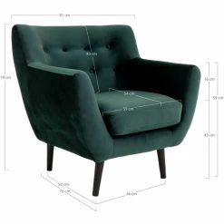 House Nordic Monte Sessel Mit Armlehnen - 76x81x79 Cm - Grün -Qeeboo shop unnamed file 361
