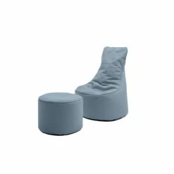 Sitting Bull CHILL SEAT Hocker - Ø 50 Cm - Höhe 35 Cm - Sea Blue -Qeeboo shop unnamed file 403