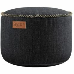 SACKit Cobana Pouf - Ø 50 Cm - Höhe 35 Cm - Black