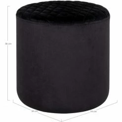 House Nordic Ejby Sitzhocker - 34x34x34 Cm - Schwarz -Qeeboo shop unnamed file 494