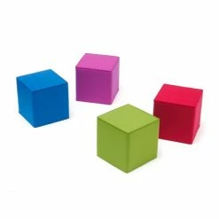 Hey-SIGN Quart Sitzhocker Quadratisch Aus Naturfilz - 40x40 X Höhe 40 Cm - Blau -Qeeboo shop unnamed file 500