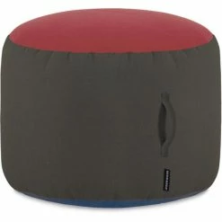 Remember PoufPouf Sitz-Pouf - 55x55x40 Cm - Rot/anthrazit/blau