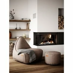 SACKit Canvas Pouf - Ø 50 Cm - Höhe 35 Cm - Sand -Qeeboo shop unnamed file 556