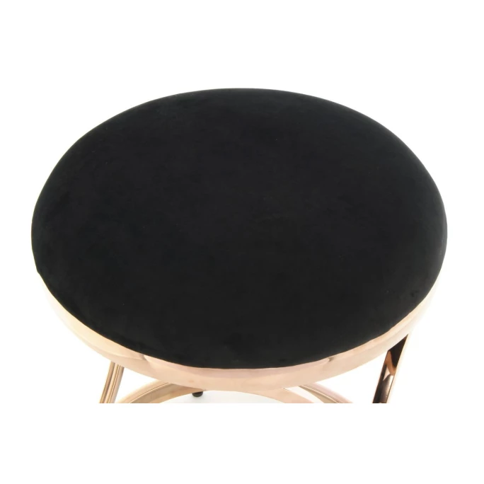 Kayoom Hocker Weyda 325 - 40 X 40 X 49 Cm - Schwarz / Rosé 6 Kayoom Hocker Weyda 325 - 40 X 40 X 49 Cm - Schwarz / Rosé – Bild 4