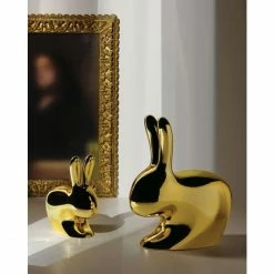 Qeeboo Rabbit Chair Metall Finish Stuhl - 68,8 X 39,5 X 80 Cm - Gold -Qeeboo shop unnamed file 573