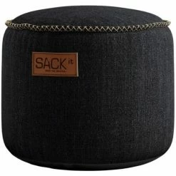 SACKit Cobana Pouf Junior - Ø 35 Cm - Höhe 42 Cm - Black