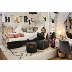 SACKit Cobana Pouf Junior - Ø 35 Cm - Höhe 42 Cm - Black -Qeeboo shop unnamed file 580