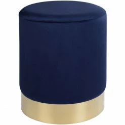 House Nordic Gamby Sitzhocker - 34x34x43 Cm - Dunkelblau