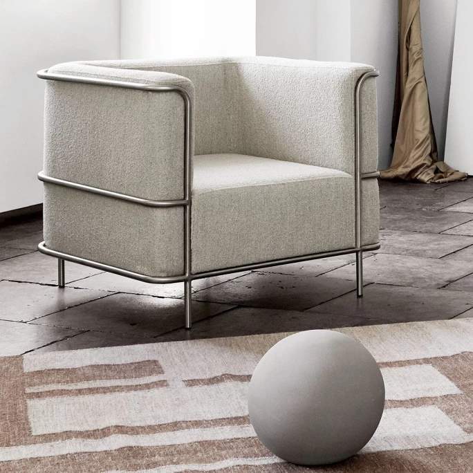 Kristina Dam Studio Modernist Lounge Chair - 87x64/77x37/70 Cm - Beige 5 Kristina Dam Studio Modernist Lounge Chair - 87x64/77x37/70 Cm - Beige – Bild 3