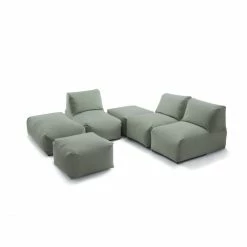 Sitting Bull ZIPP Tisch / Hocker Outdoor - 75x75 Cm - Höhe 36 Cm - Sea Green -Qeeboo shop unnamed file 593