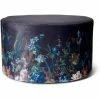 ESSENZA HOME Essenza Eleanor Pouf - Ø 60 Cm - Höhe 37 Cm - Nightblue