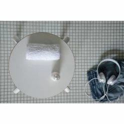 Jan Kurtz PARIS Sitzhocker - Ø 32 Cm - Höhe 46 Cm - Weiß/weiß -Qeeboo shop unnamed file 653